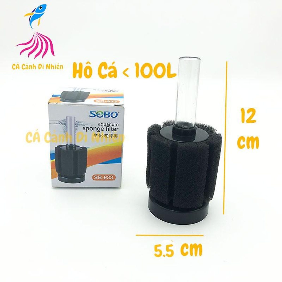 Lọc sủi vi sinh mini sobo 933 sb-933 cho hồ cá cảnh