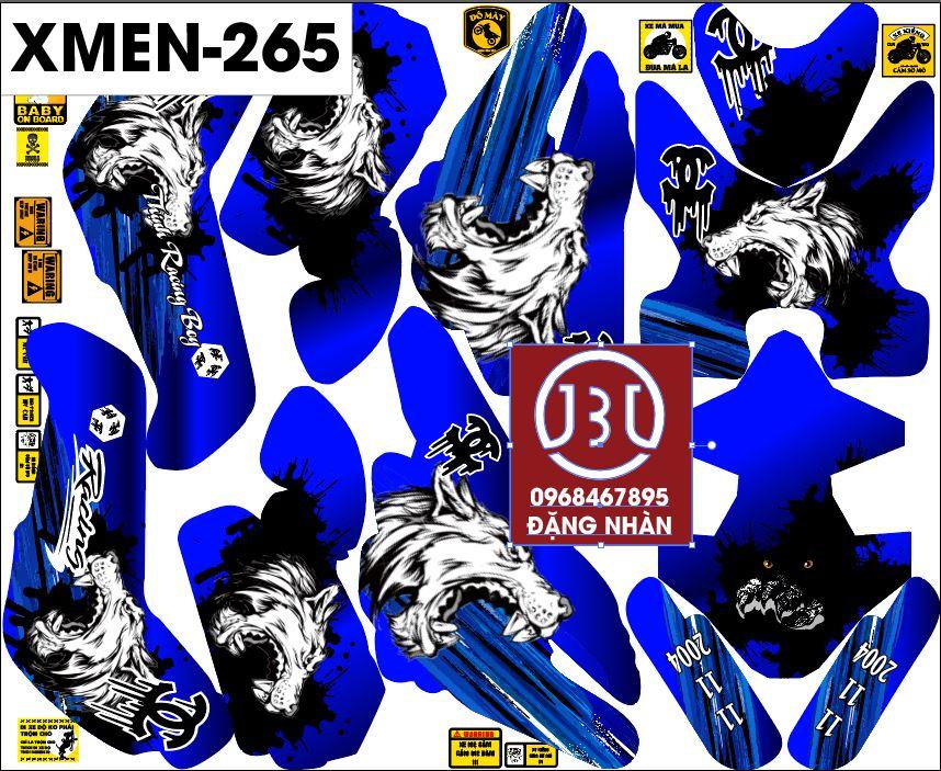 Tem trùm xe điện xmen 265