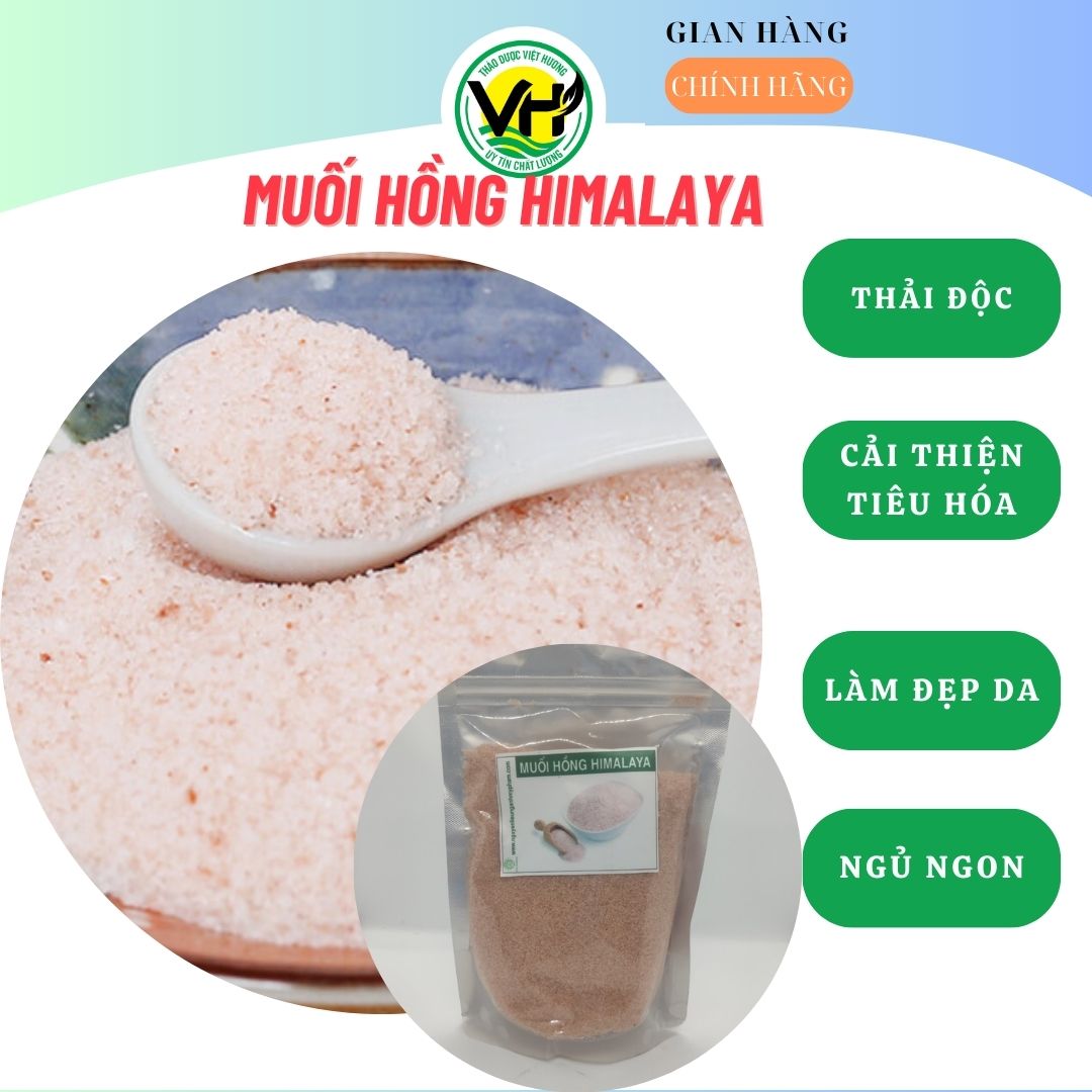 Muối hồng Himalaya nhập khẩu Pakistan Túi 500gr, 1Kg