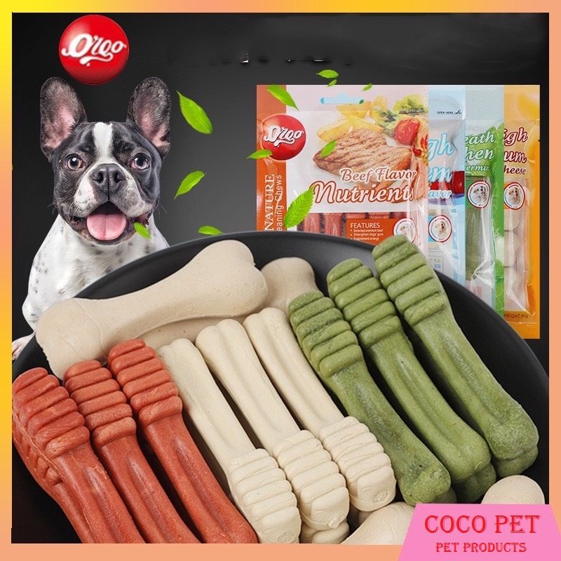 Xương gặm orgo sạch răng thơm miệng cho chó hình bàn chải