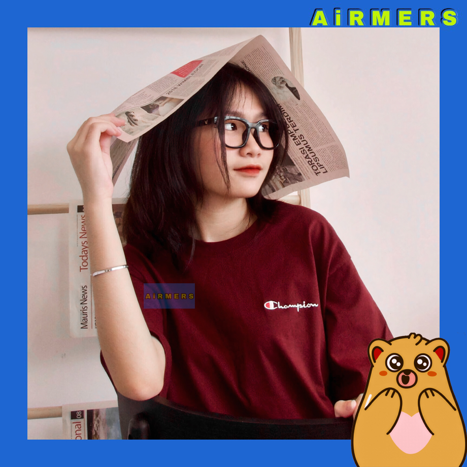 [Authentic] Áo Thun Champion Tagless TShirt - Embroidered Logo (Logo Thêu) - Unisex Nam/Nữ ( Có mẫu )