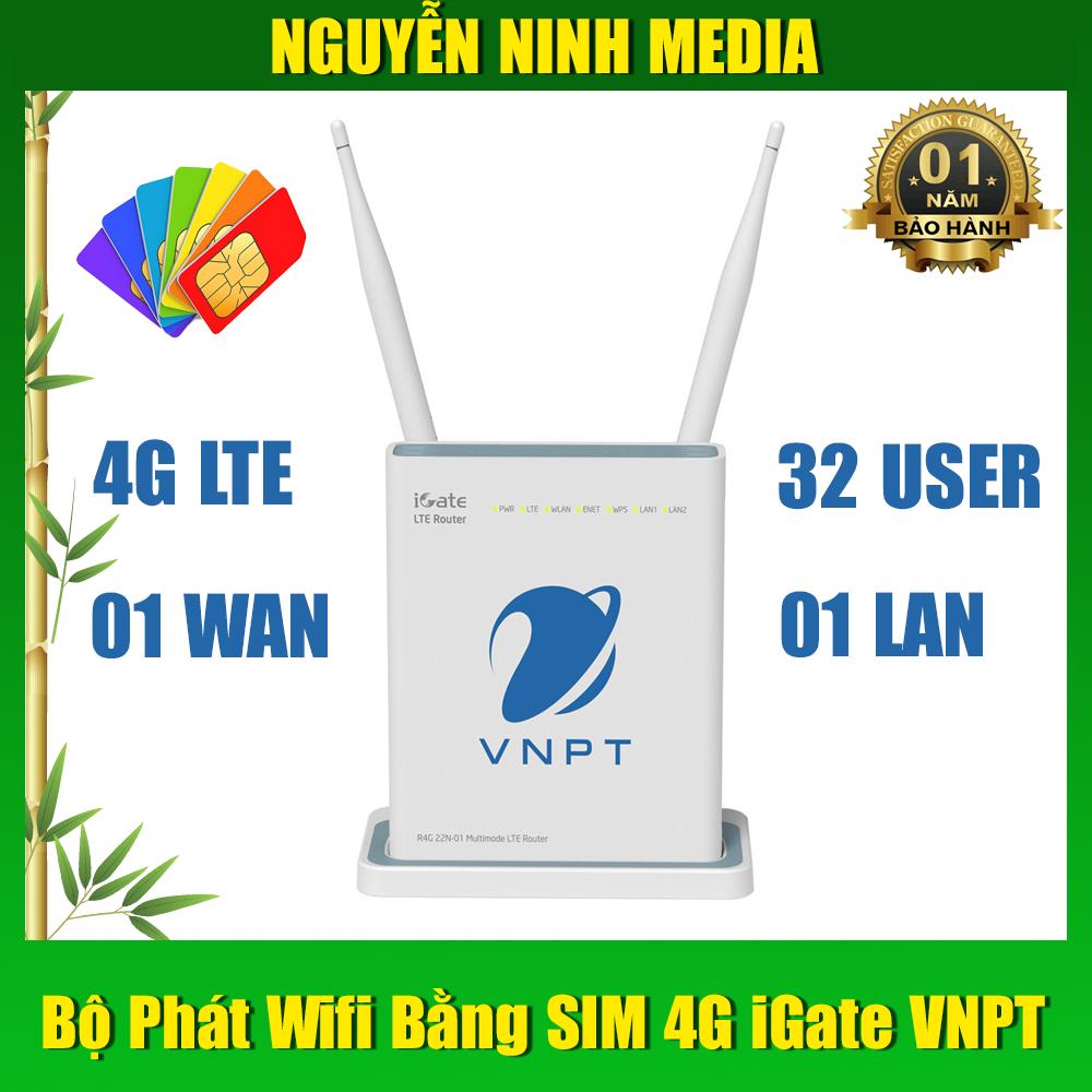 Bộ phát Wi-Fi Từ Sim 4G VNPT iGate R4G 22N-01
