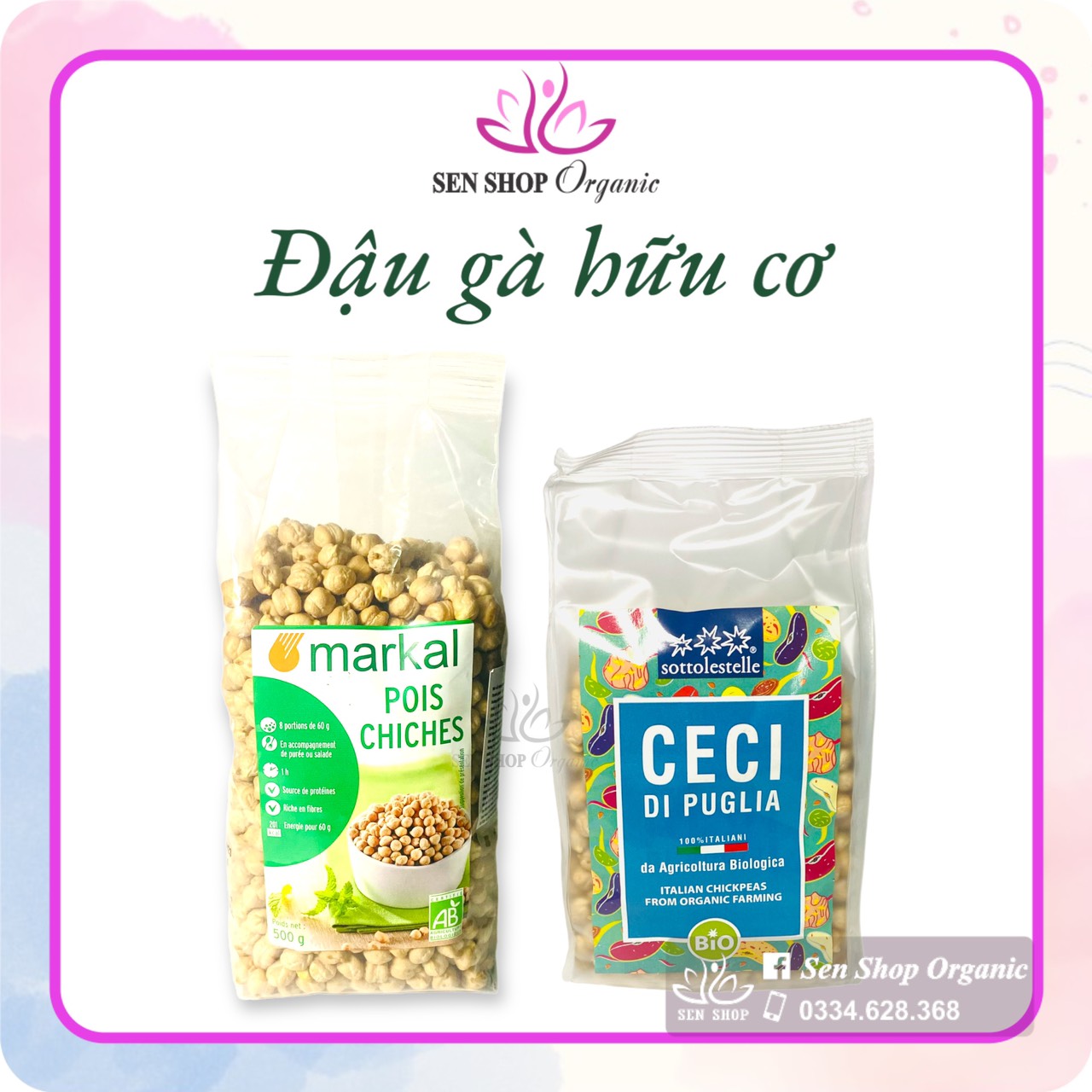 Đậu gà hữu cơ - Markal & Sottolestelle
