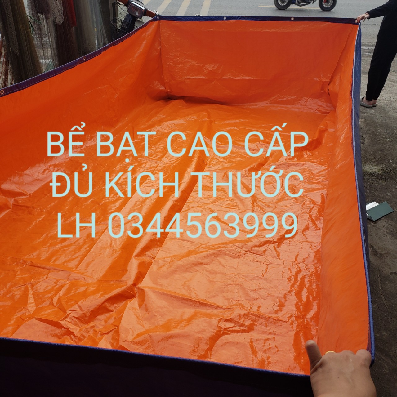 Bể Bạt Nuôi Ốc, ếch, lươn, cá  kích thước 3m×2m×1m