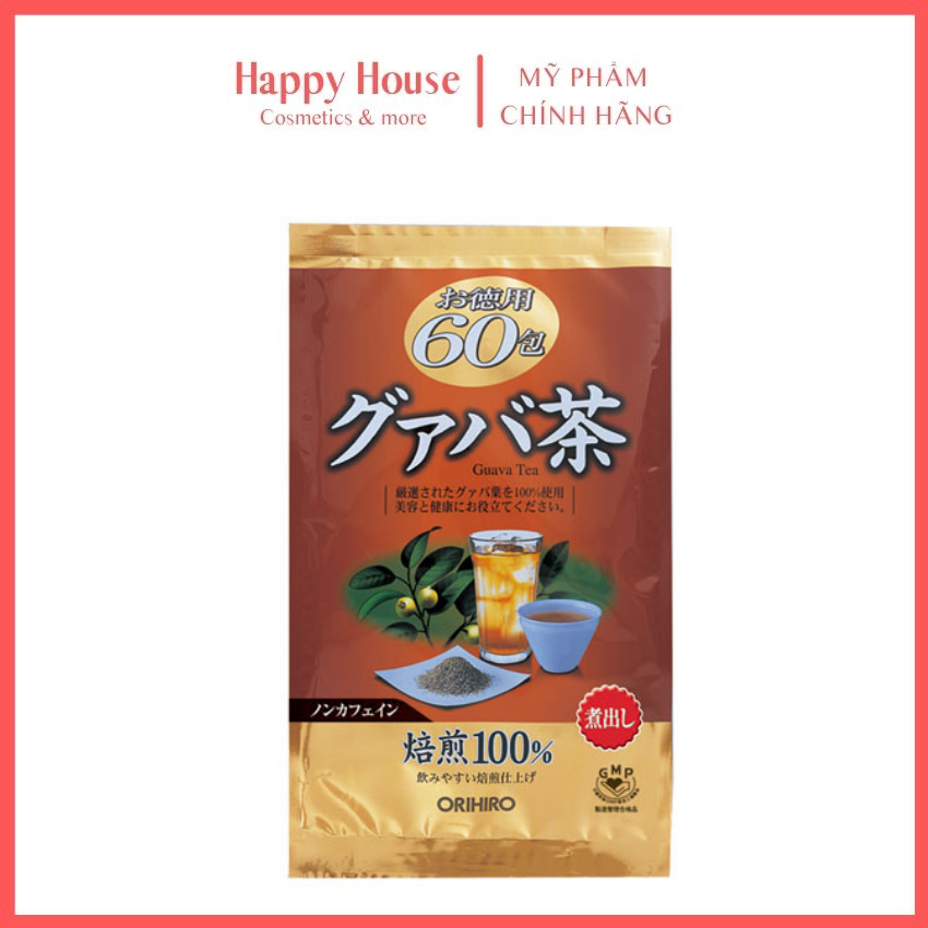 Trà lá ổi giảm cân, đốt mỡ Orihiro 60 gói - Happy House