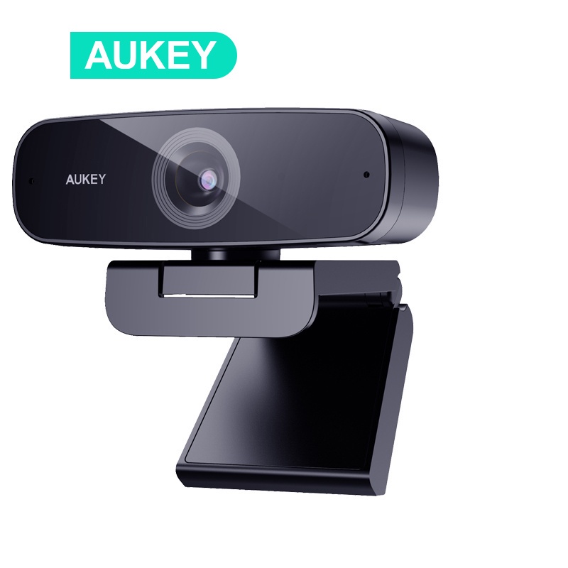 Webcam máy tính AUKEY PC-W3 Có 2 Mic Chống Ồn 1080P FHD 5m tự động lấy nét