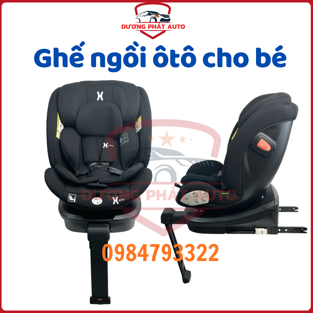 Ghế ngồi ôtô trẻ em thiết kế êm ái và có khoá chốt an toàn, cho bé từ 0- 12 tuổi- Hàng cao cấp