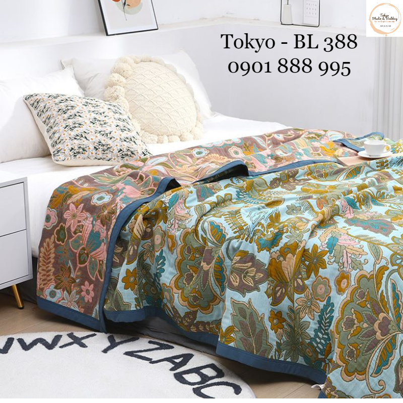 A93_chăn xô organic cotton dòng cao cấp
