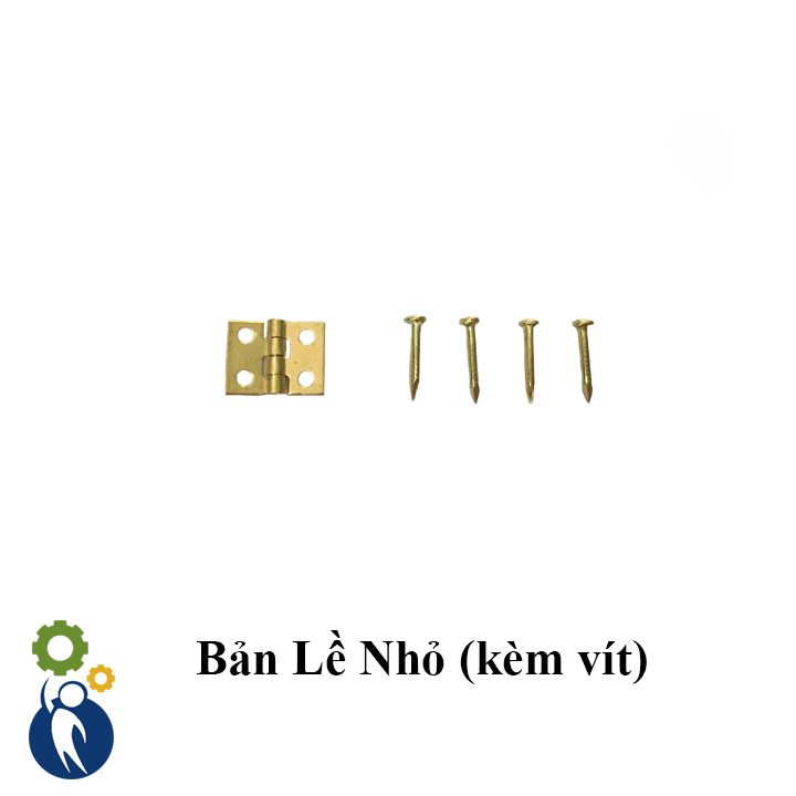 Bộ 3 cái Bản Lề mini loại Nhỏ Tặng kèm vít, dùng để trang trí nhà mô hình hanmade, làm hộp đựng đồ