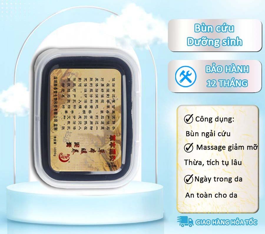 Bùn gừng bùn cứu dưỡng sinh giảm béo bùn giảm béo hộp 1kg