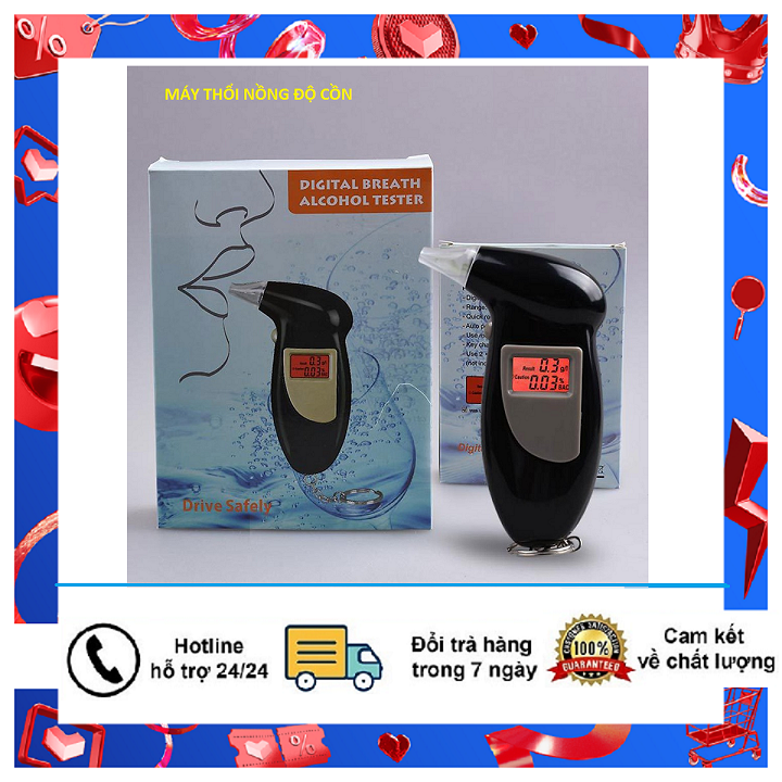 [ GIÁ TỐT SẬP SÀN   ] Máy thổi nồng độ cồn , Máy đo nồng độ cồn chính xác nhất , thổi nống độ cồn , đo nồng độ cồn trong hơi thở , tặng 5 ống thổi trong mỗi sản phẩm