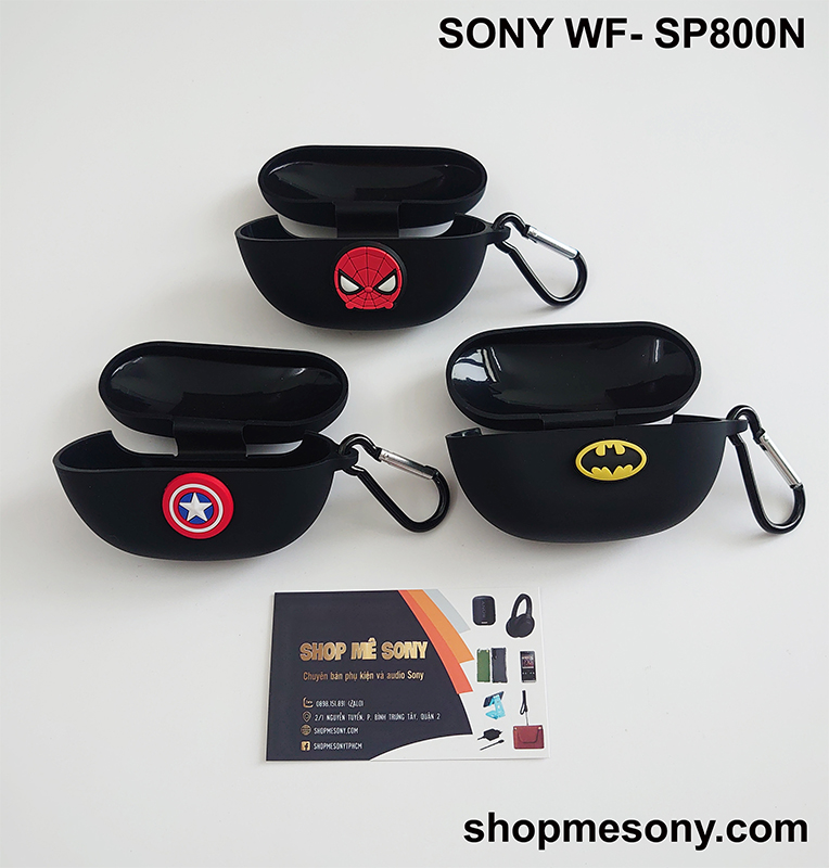 Case ốp bao silicon bảo vệ cho SONY WF-SP800N hình siêu anh hùng
