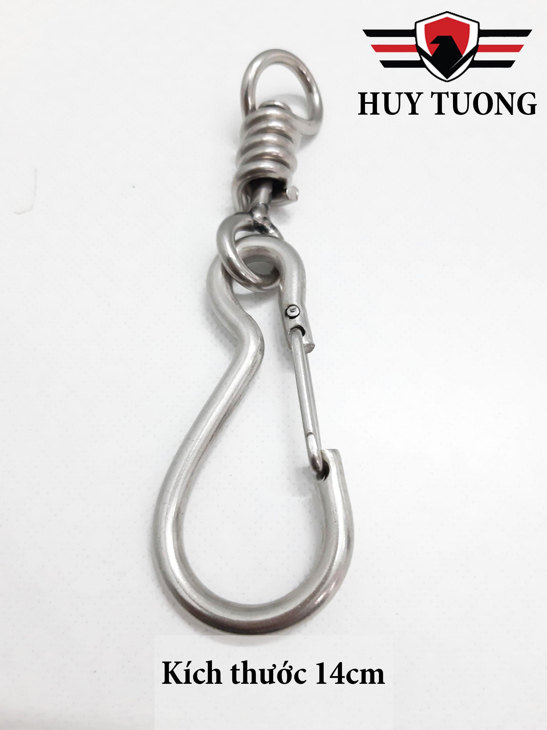 Moc Khoa / Móc khóa / Móc treo / Móc Chìa Khóa / Móc Túi Quần / Moc khoa / Moc Khoa Xe / Moc khoa 4 size Inox 304 Cao Cấp - Huy Tưởng