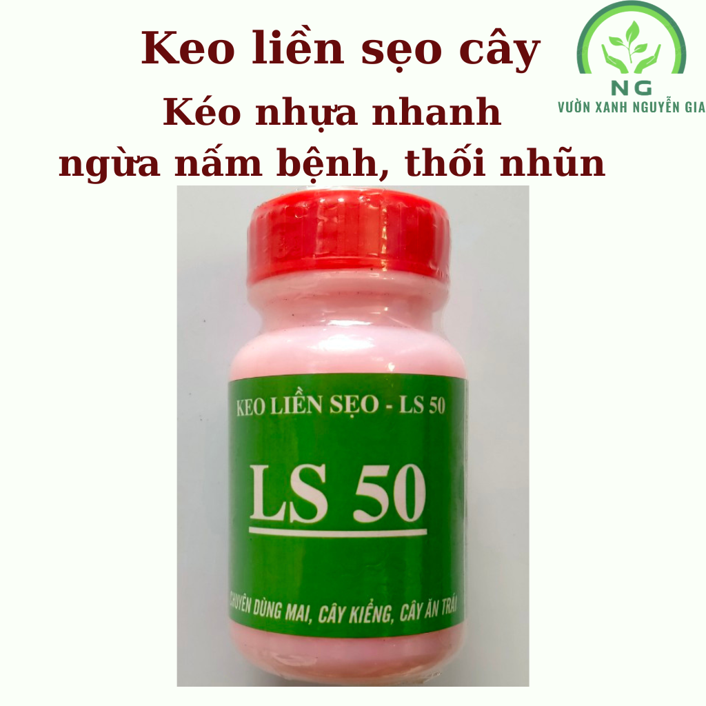 Keo liền sẹo nhanh cho cây trồng LS-50 100g. Kéo nhựa nhanh, ngăn nấm bệnh, thối nhũn vết cắt