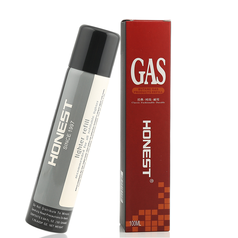 Bình gas Honest nén bơm cho Hộp Quẹt bât lửa dung lượng 100ML