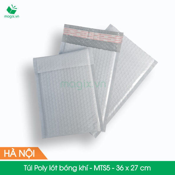 MTS5 - 36x27 cm - 20 Túi Poly bọc xốp hơi thay hộp carton