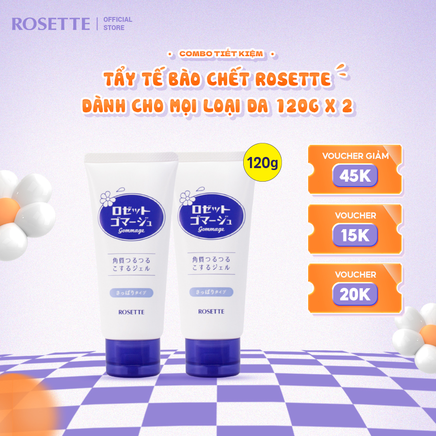 Combo Tiết Kiệm 2 Tẩy Tế Bào Chết Rosette Gommage 120g