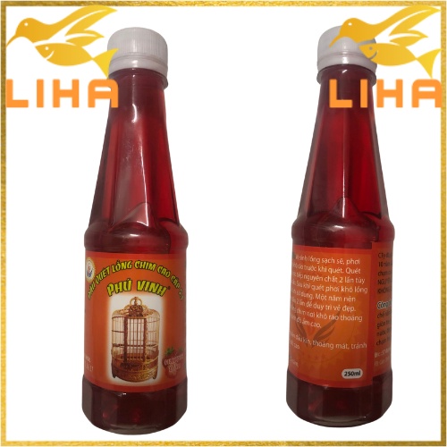 Nhớt dầu quét lồng chim phú vinh 250ml - dầu nhớt lồng chim cao cấp