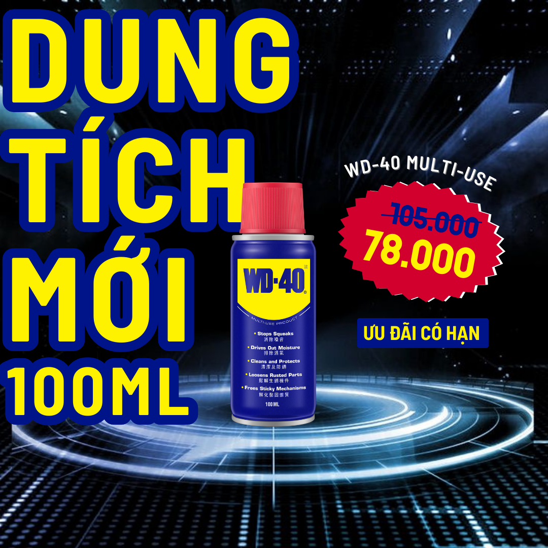 Chai Xịt Tẩy Rỉ Sét WD 40 Multi Use Chính Hãng Dầu Chống Rỉ Bôi Trơn Vệ Sinh Làm Sạch Đa Năng