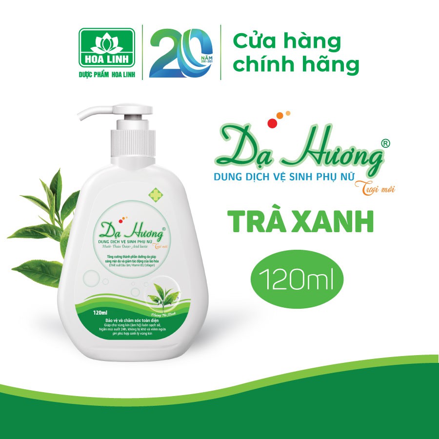 Dung dịch vệ sinh Dạ Hương Trà xanh 120ml, AT Boutique Cute