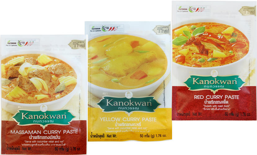 Combo 3 gói Cà ri Thái Kanokwan 50g x 3 [Date 2025]