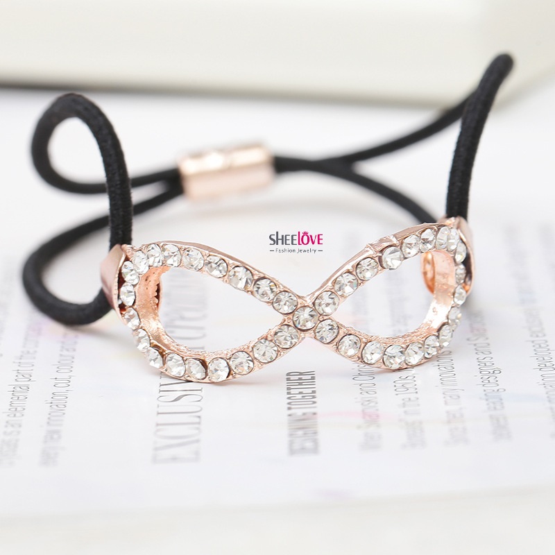 Cột tóc nữ có đính hạt xinh xắn