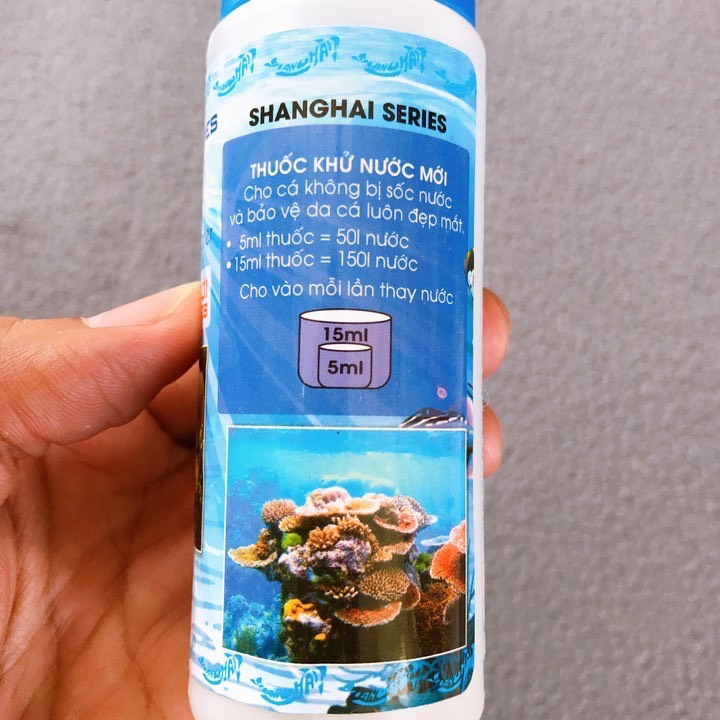 DUNG DỊCH THAY NƯỚC MỚI, KHỬ CLO CHO HỒ CÁ SHANGHAI