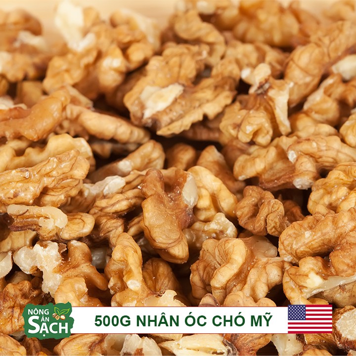 900grm Nhân hạt óc chó vàng óc chó tách vỏ Mỹ hạt dinh dưỡng tốt cho bà bầu bé - Cam kết hàng mới không hôi dầu