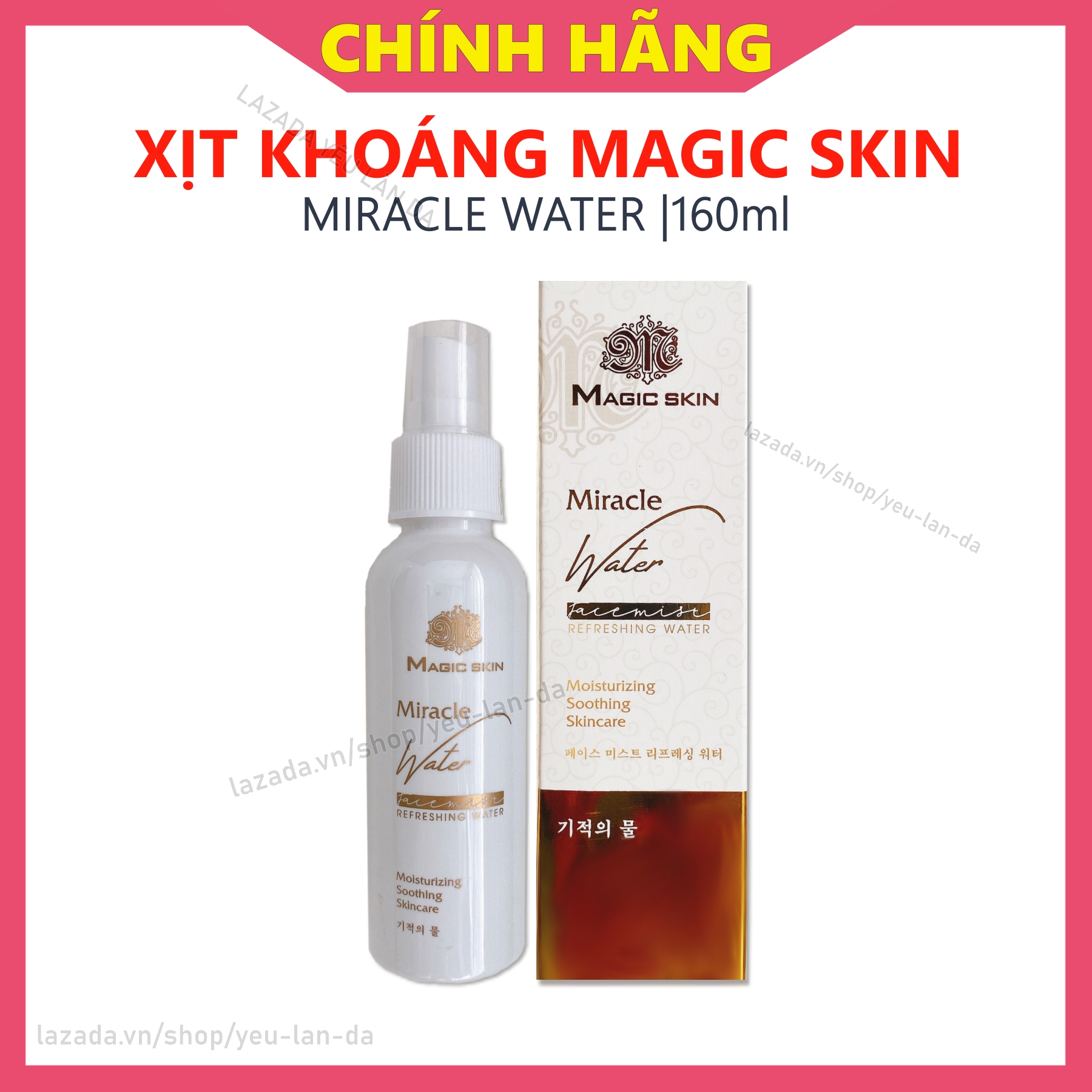 Xịt khoáng Magic Skin Miracle Water CHÍNH HÃNG