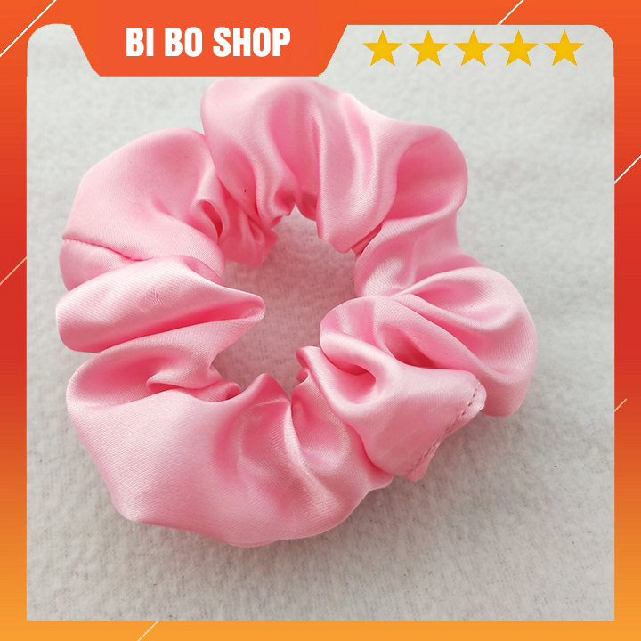 Dây buộc tóc vải phi bóng thời trang cho nữ, dây cột tóc vải scunchies vải phi bóng nhiều mẫu