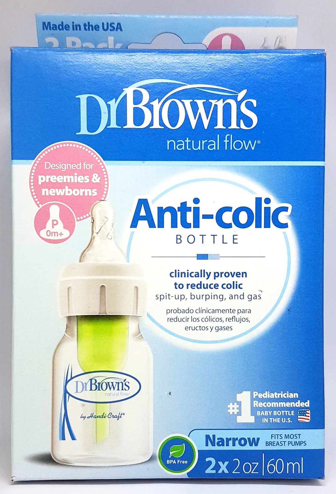 Set 2 bình sữa dr browns option 60ml/120ml/240ml