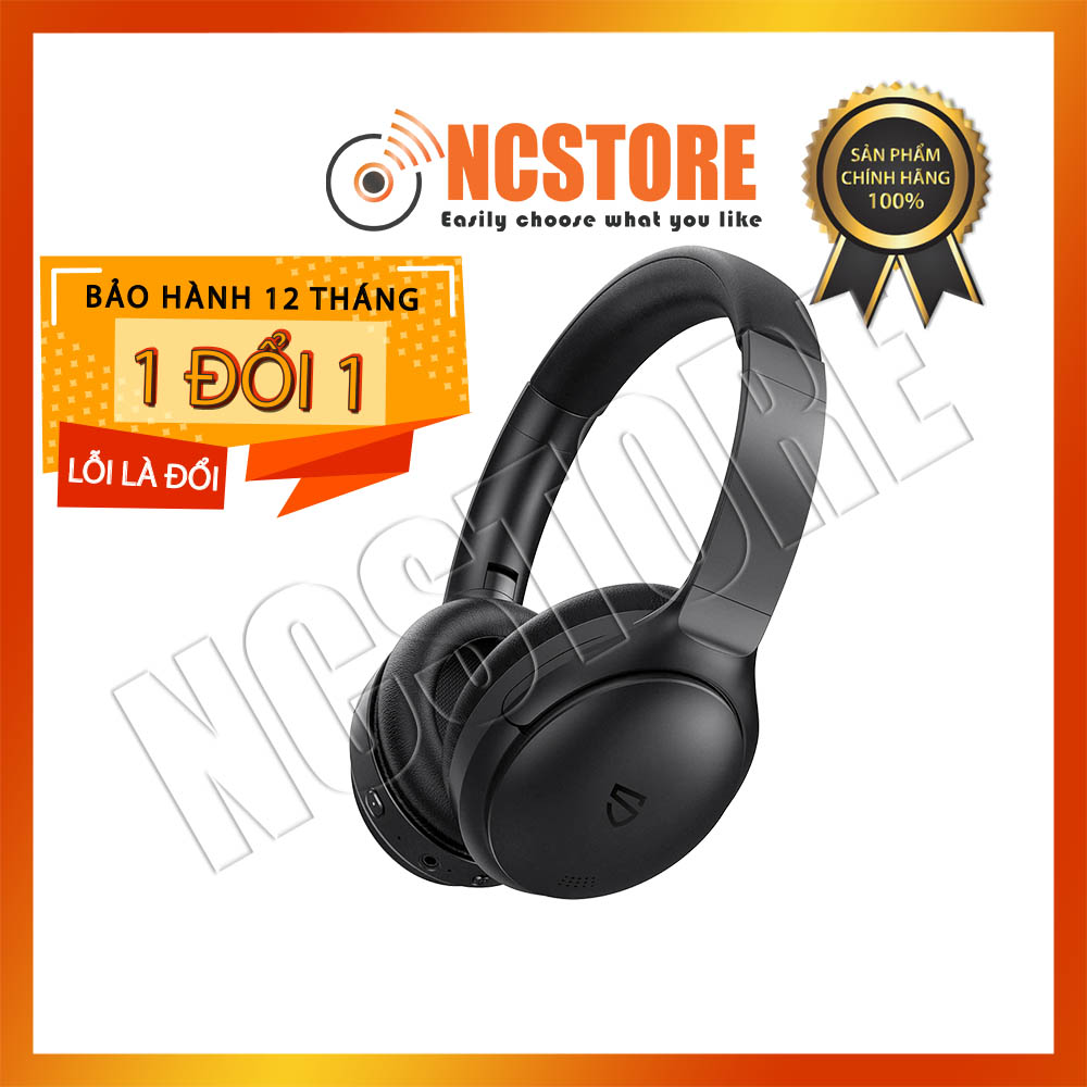 Tai nghe chụp tai bluetooth soundpeats a6 | rock,dance,hip hop,edm | có mic