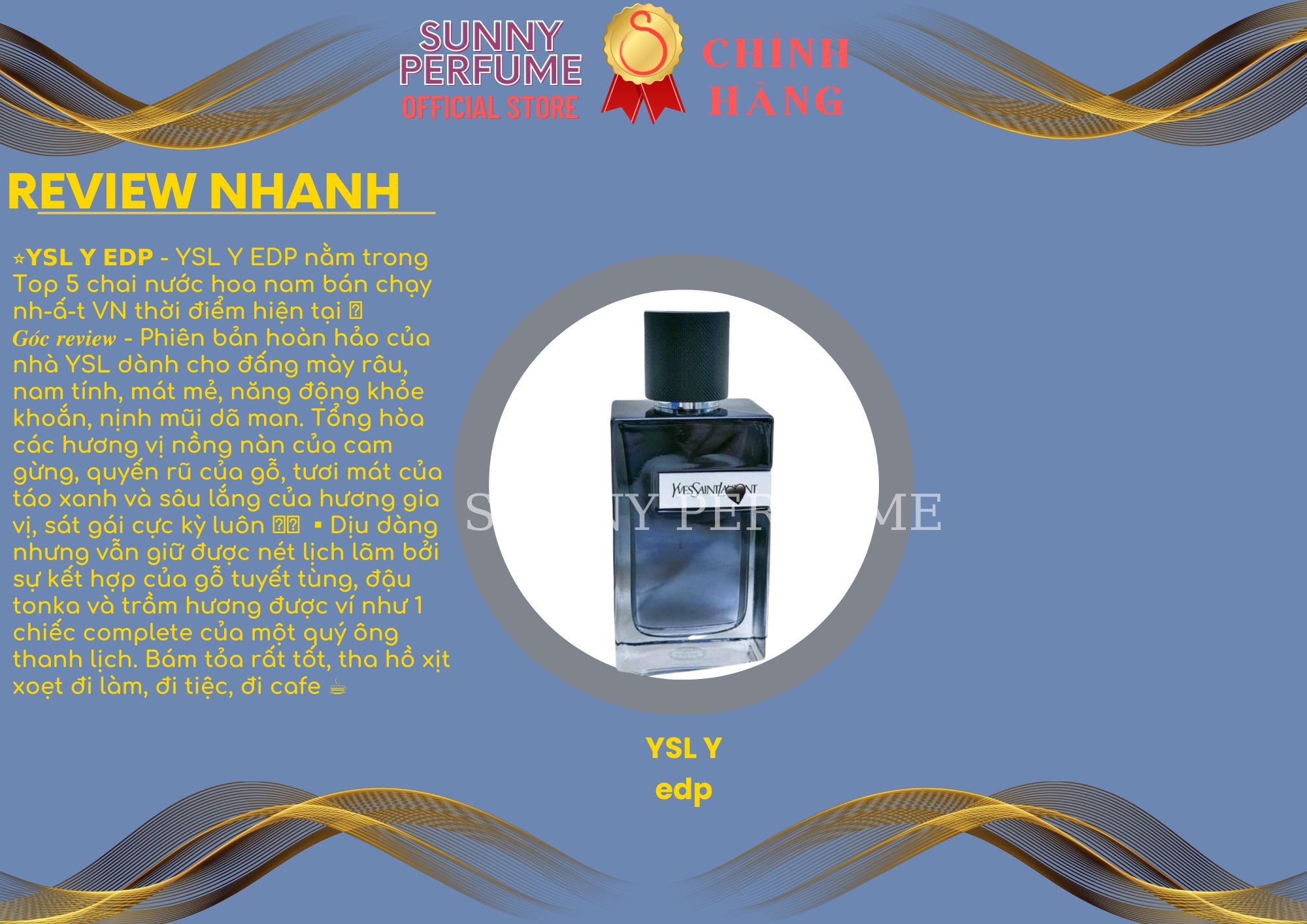 Nước hoa nam chính hãng 𝐘𝐒𝐋 𝐘 edp mẫu chai 5ml 10ml