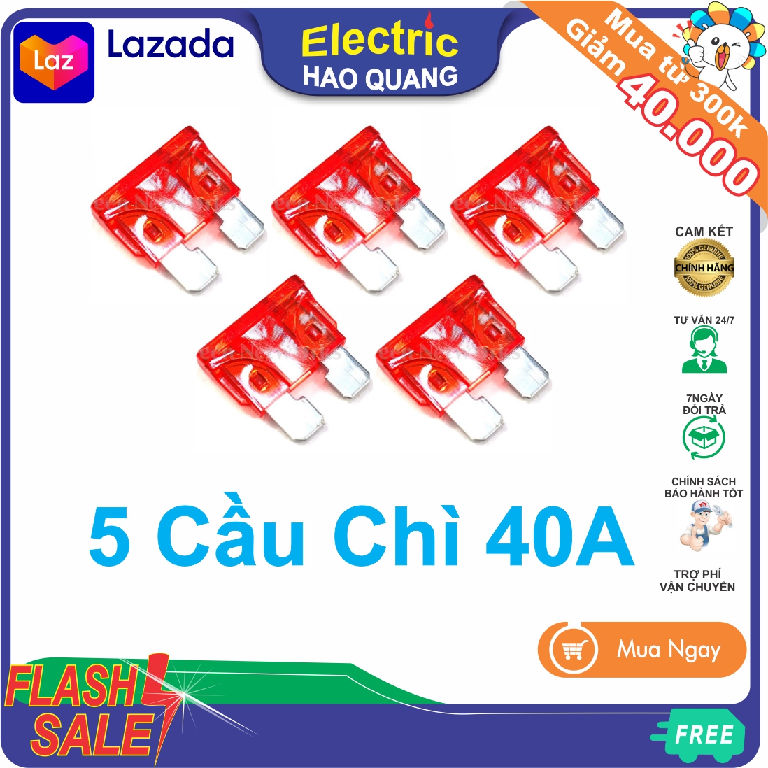 Cầu chì 40a