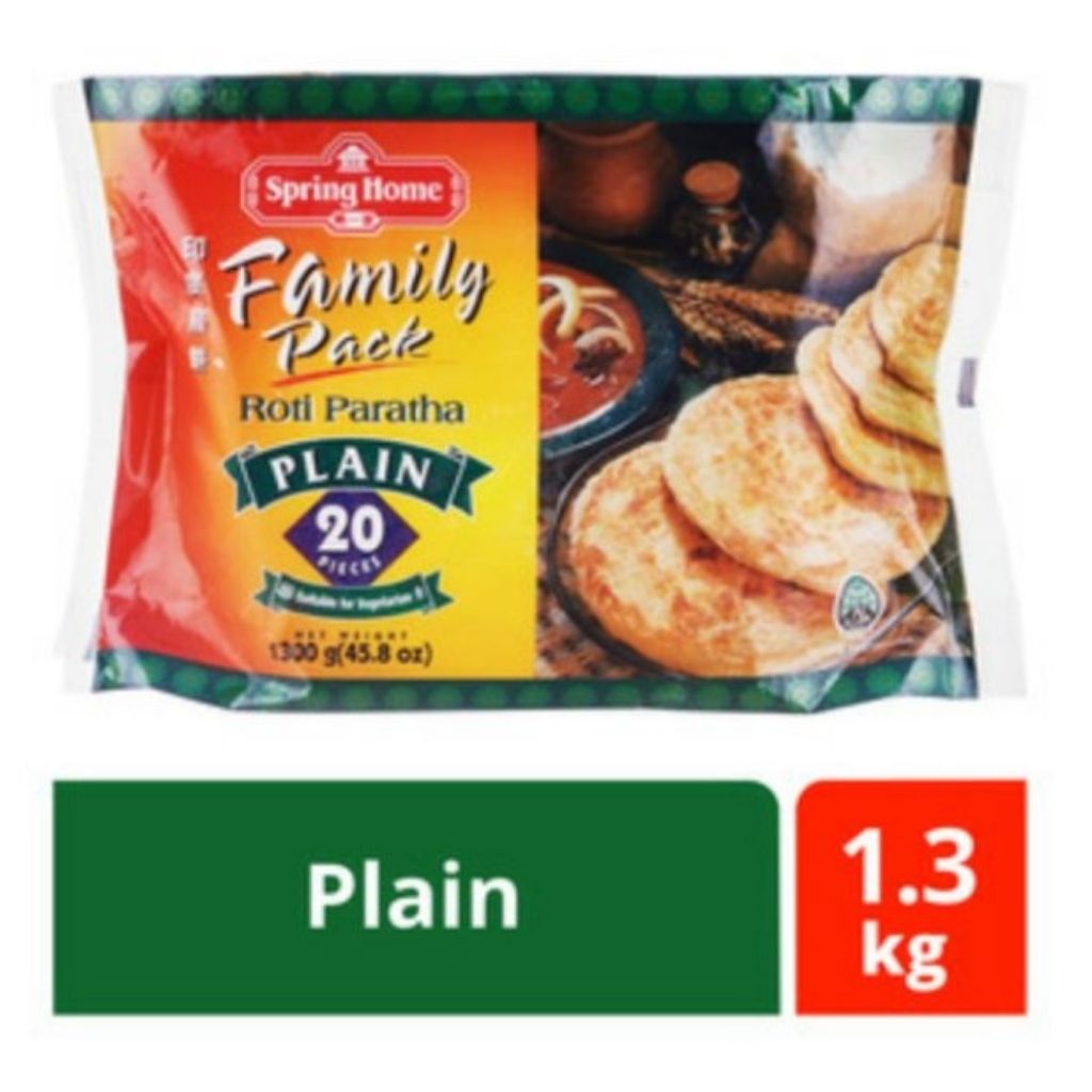 1T*6B Bánh Roti Paratha Pain Spring Home 1.3kg* 20 Bánh* 6B - Singapore