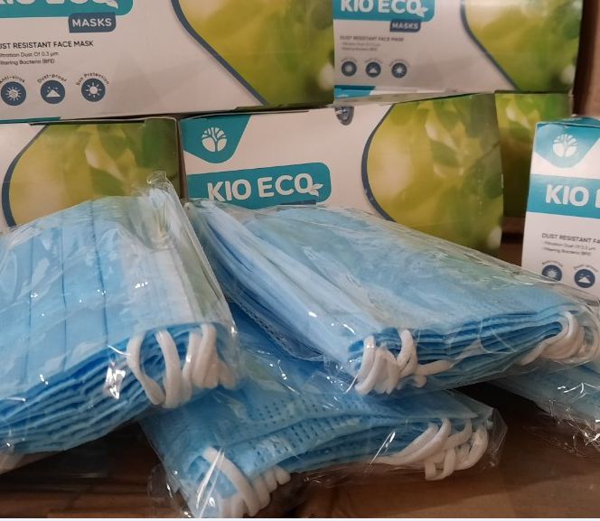 Sét 50 Khẩu trang y tế 4 lớp kháng khuẩn Kio Eco hàng Việt Nam