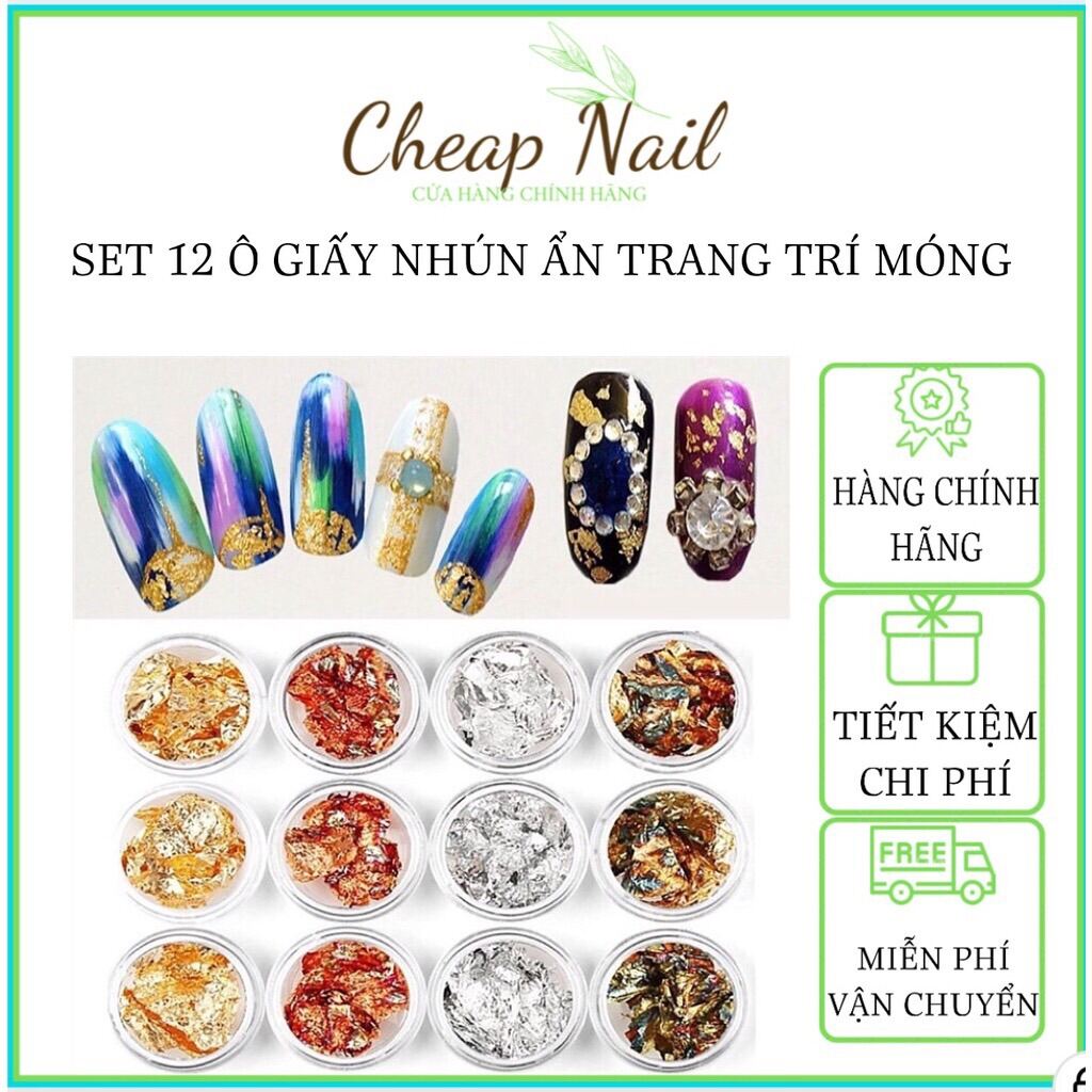 Giấy nhún nail, giấy bạc nhún trang trí móng chuyên nghiệp - CHEAP NAIL