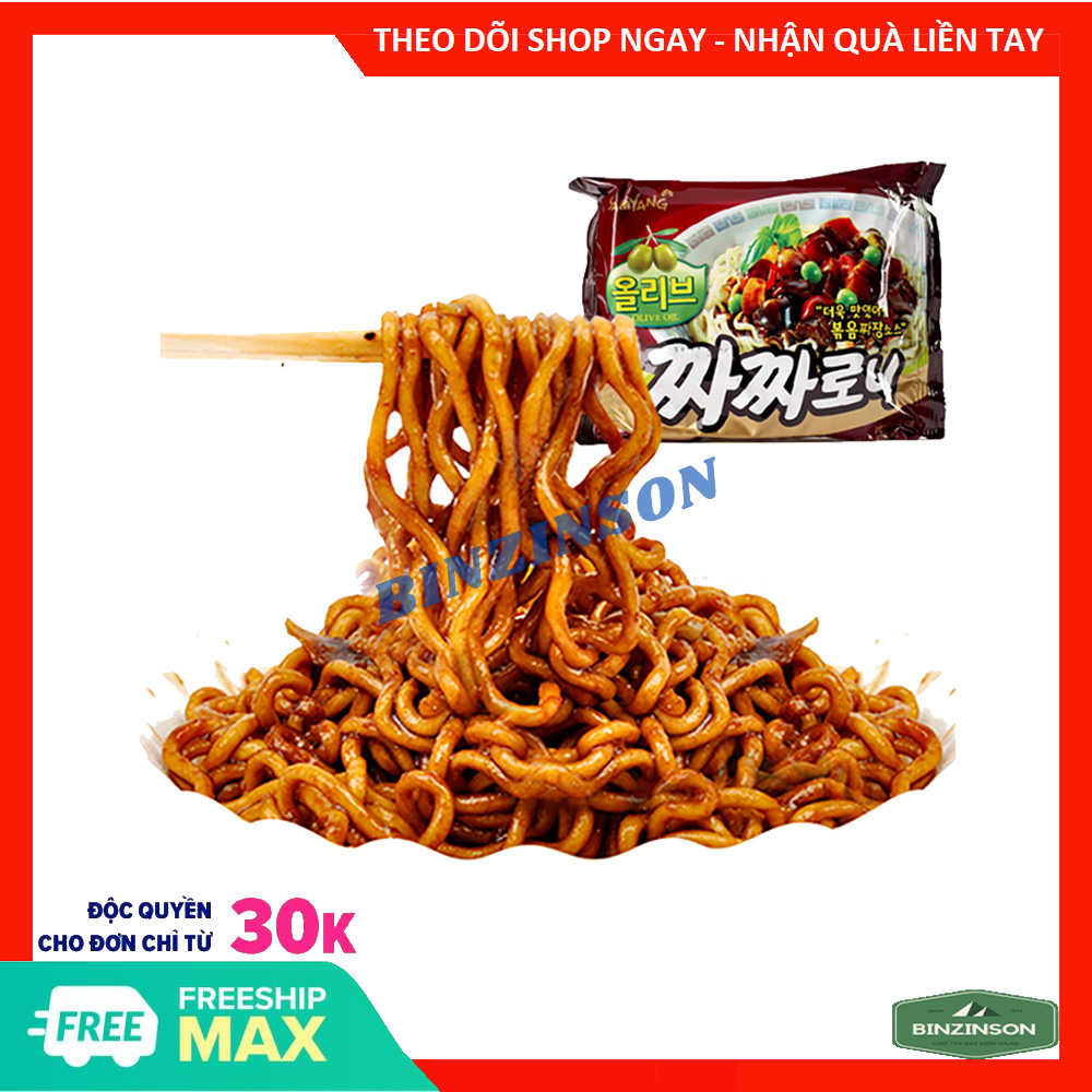 [HCM]Mì trộn tương đen 140G Samyang Hàn Quốc - Đồ ăn vặt - mì gói