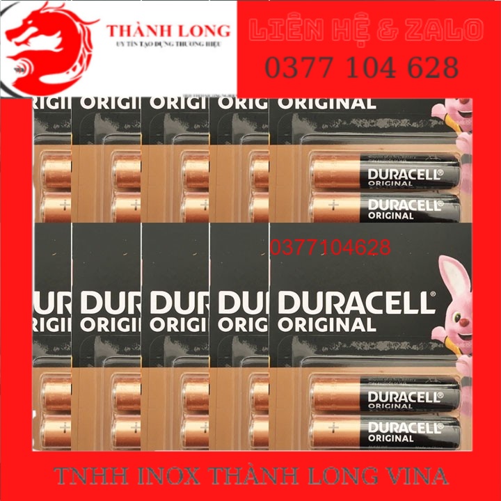 COMBO 10 Vỉ Pin AAA 1.5v Alkaline Duracell MN2400 LR03 - Vỉ 2 viên
