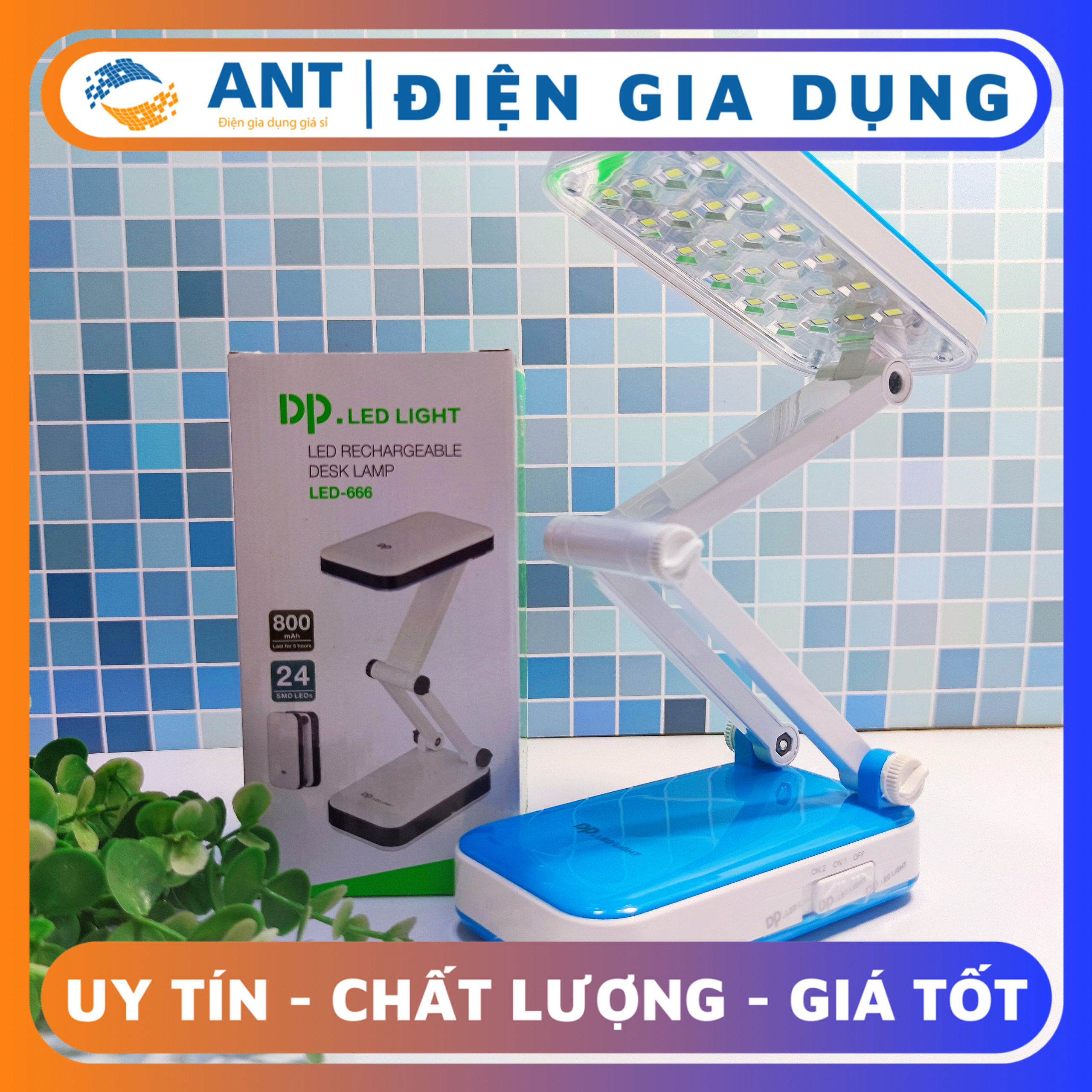 Đèn bàn led siêu sáng dp-666 làm việc / đọc sách / học bài