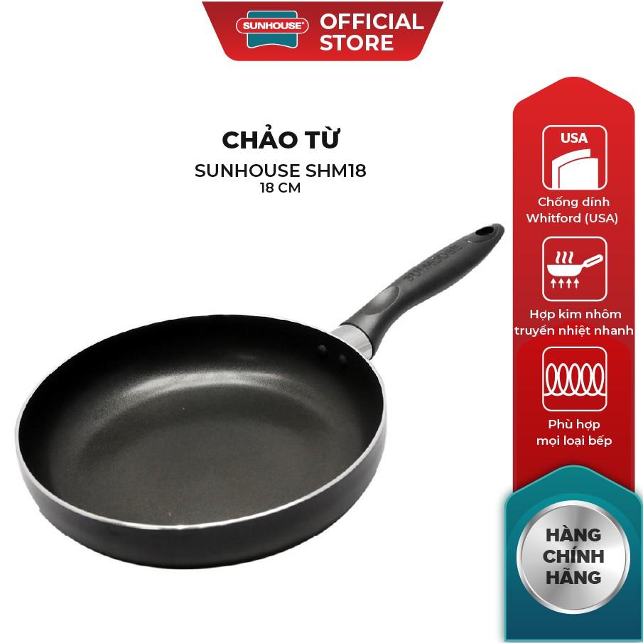 Chảo từ sunhouse magnetic pan shm18 shm20 shm22 shm24 shm26 shm28 shm30 size 18, 20, 22, 24, 26, 28, 30cm