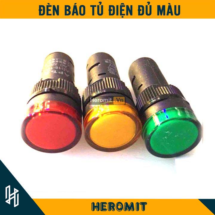 Đèn báo tủ điện 16mm đủ phân loại