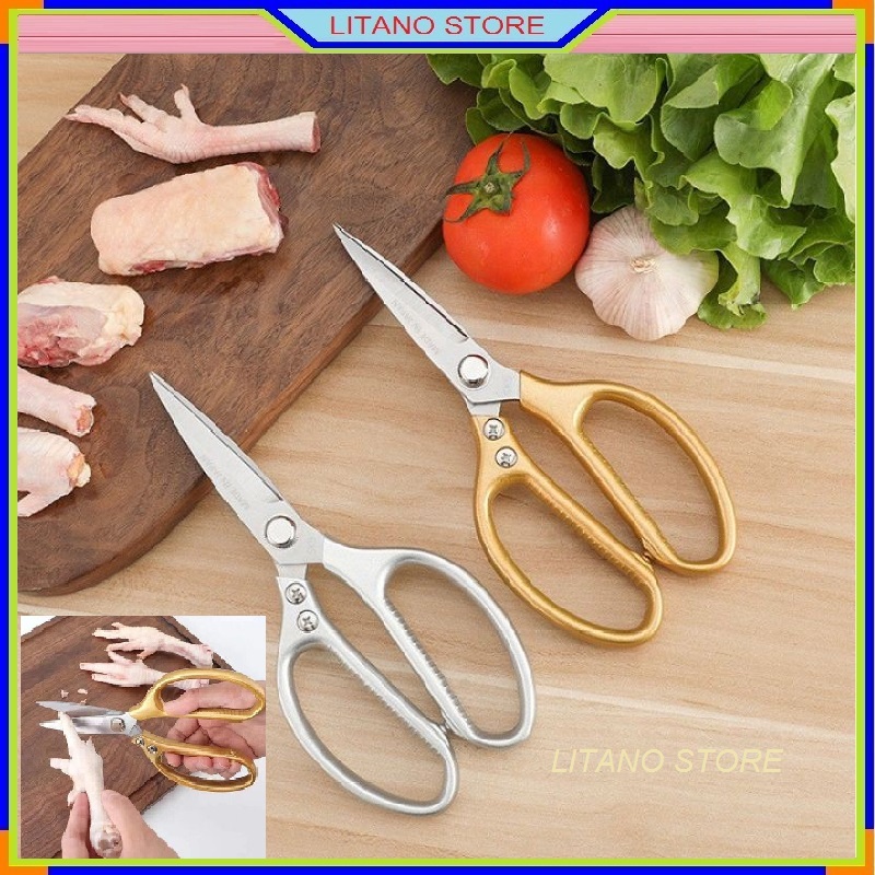 Kéo Cắt Gà Nhật bản SK5 - Kéo Cắt Nhà Bếp Đa Năng Siêu Sắc, Siêu Cứng Làm Từ Thép Không Gỉ Siêu Bền