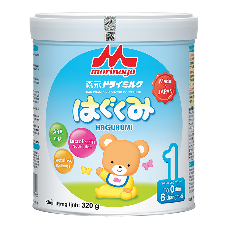 Sữa Morinaga Hagukumi số 1 Nhật Bản 320g - sữa tách đai