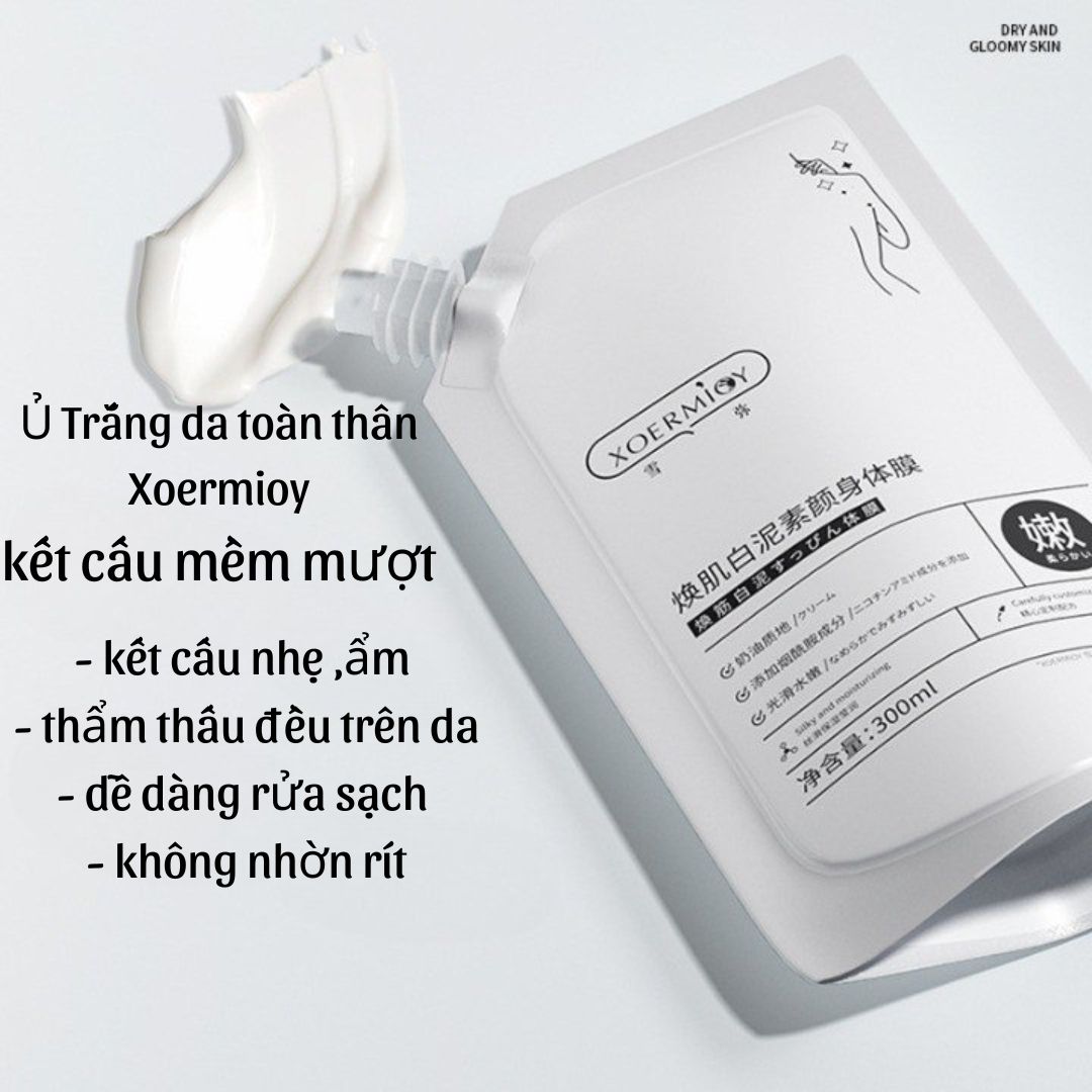 [ Hàng Chính Hãng ] Sữa non Ủ Trắng body , ủ trắng da mặt Niacinamide  Xoermioy hunmui (300ml) - Cho