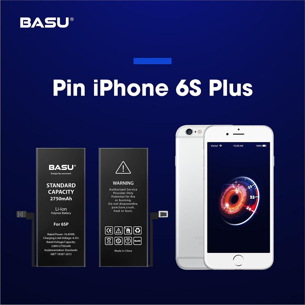 Pin iphone 6S Plus - Chính hãng BASU