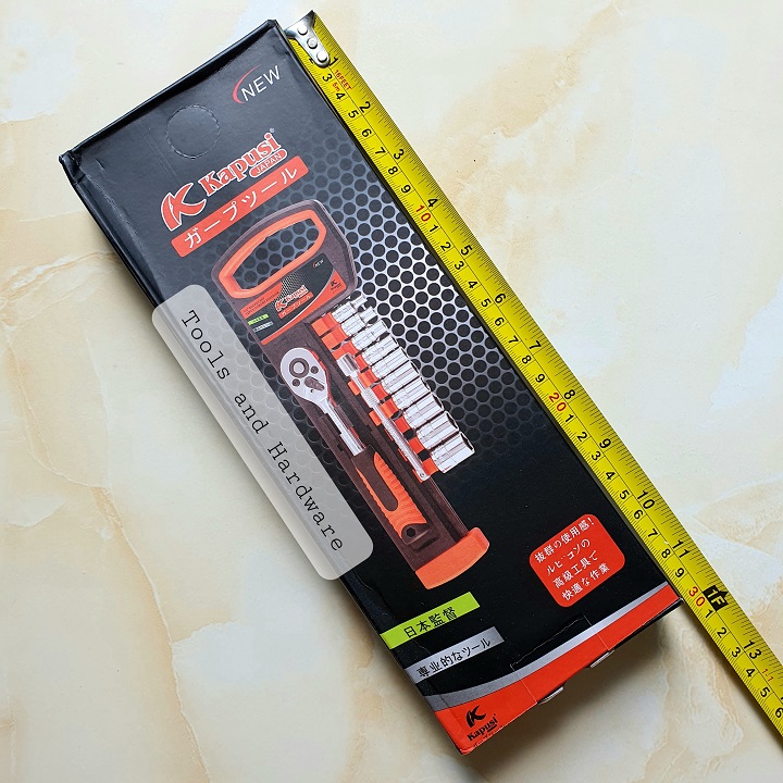 BỘ TUÝP KHẨU 1/4 KAPUSI NHẬT BẢN-BỘ TAY VẶN KÈM KHẨU VẶN ỐC, Tuýp mở bulong, Bộ điếu mở ốc, bộ khẩu mở siết ốc, bộ tuýp Nhật Bản, bộ tuýp sửa xe máy, bộ khẩu tuýp