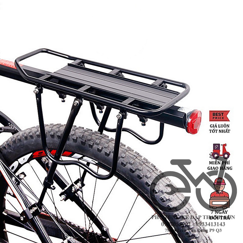 Gác Baga nhôm xe đạp bắt cọc yên cao cấp