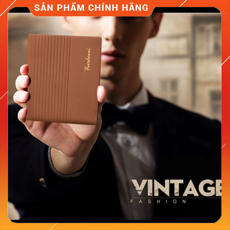 Ví da nam cao cấp - kèm hộp đựng - mẫu 07