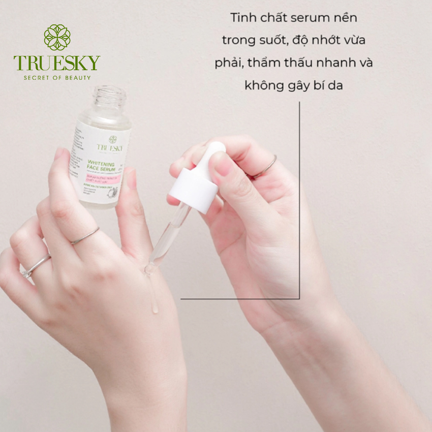 Tinh chất dưỡng trắng và ngăn ngừa lão hoá Truesky Whitening Face Serum chiết xuất quả lựu 20ml
